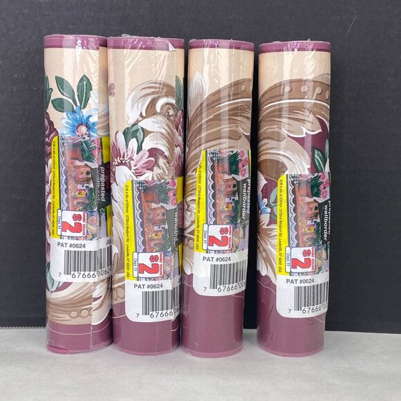 DW Kittrich Floral Prepasted Floral Wallborder Wallpaper Juliette 4 Rolls New - Picture 2 of 9